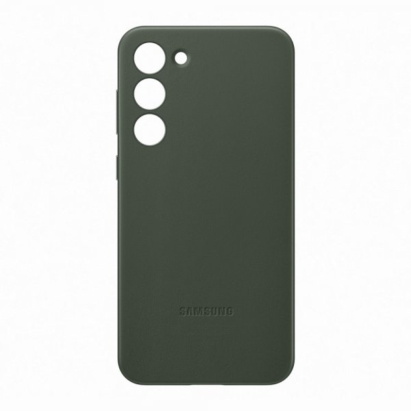 Samsung Original Galaxy S23 Plus Nahkainen Suojakuori Vihreä