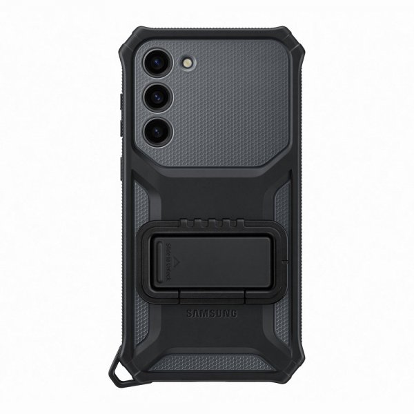 Samsung Original Galaxy S23 Plus -suojakuori, Rugged Gadget Case, musta