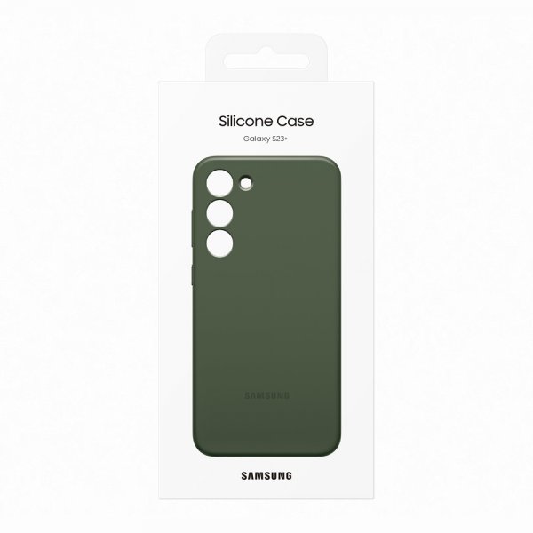 Samsung Original Galaxy S23 Plus -silikonikuori, khaki