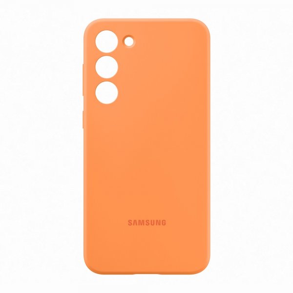 Samsung Original Galaxy S23 Plus -silikonikuori, oranssi