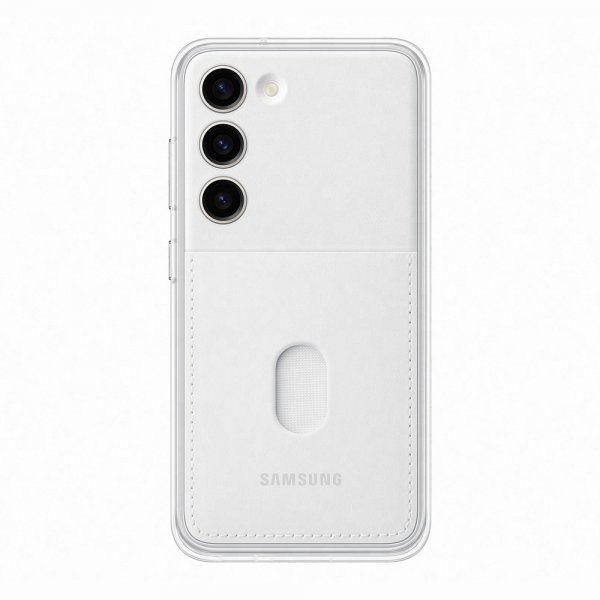 Samsung Original Galaxy S23 Frame Case -suojakuori, valkoinen