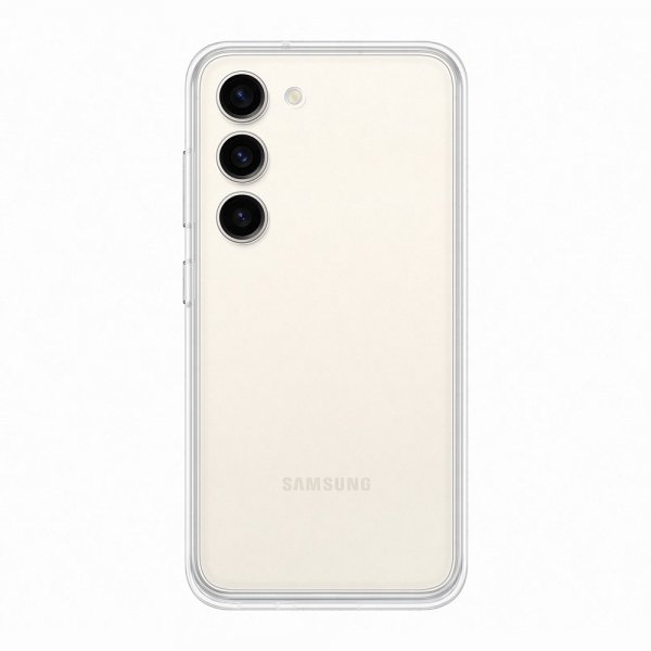 Samsung Original Galaxy S23 Frame Case -suojakuori, valkoinen