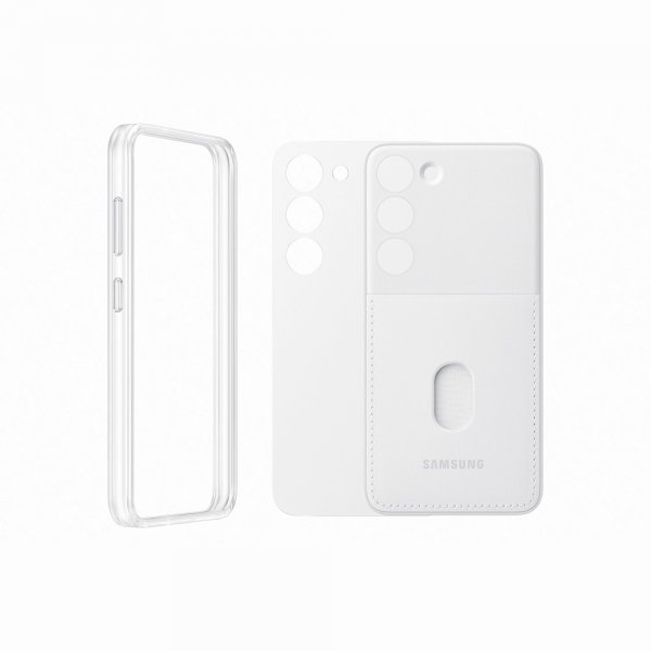 Samsung Original Galaxy S23 Frame Case -suojakuori, valkoinen