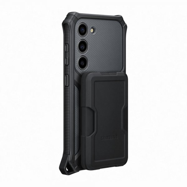 Samsung Original Galaxy S23 Kuori Rugged Gadget Case Musta