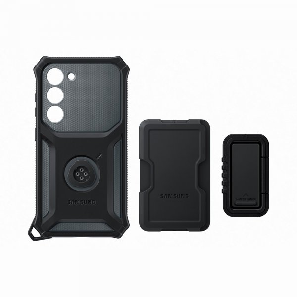 Samsung Original Galaxy S23 Kuori Rugged Gadget Case Musta