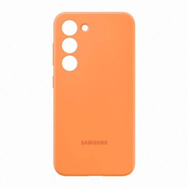 Samsung Alkuperäinen Galaxy S23 Kuori Silikonikuori Oranssi