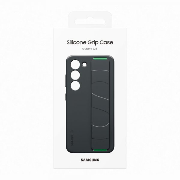 Samsung Original Galaxy S23 Kuori Silicone Grip Case Musta