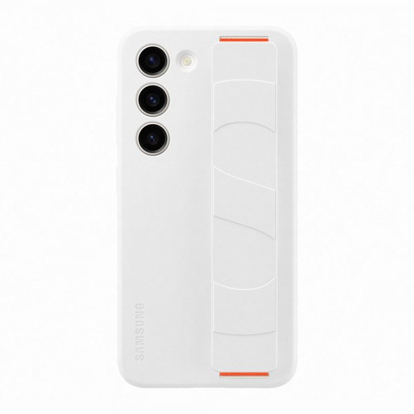 Samsung Original Galaxy S23 Kuori Silicone Grip Case Valkoinen