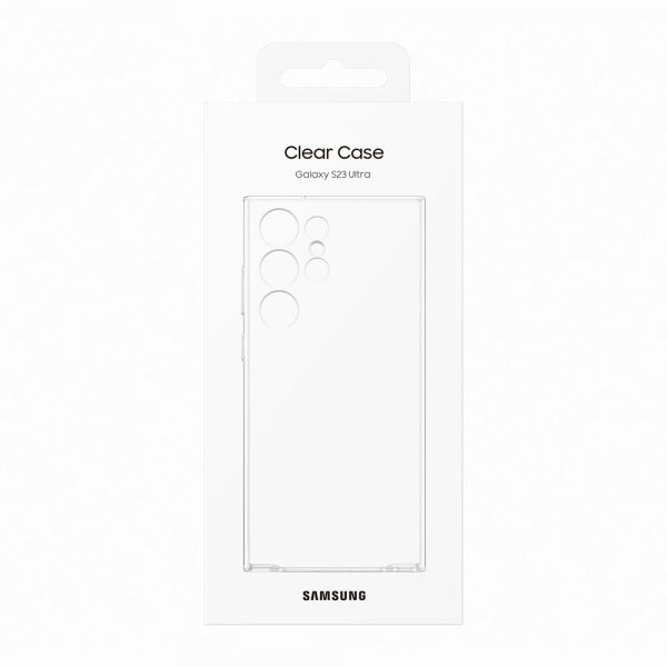 Samsung Alkuperäinen Galaxy S23 Ultra Suojakuori Clear Case Läpinäkyvä
