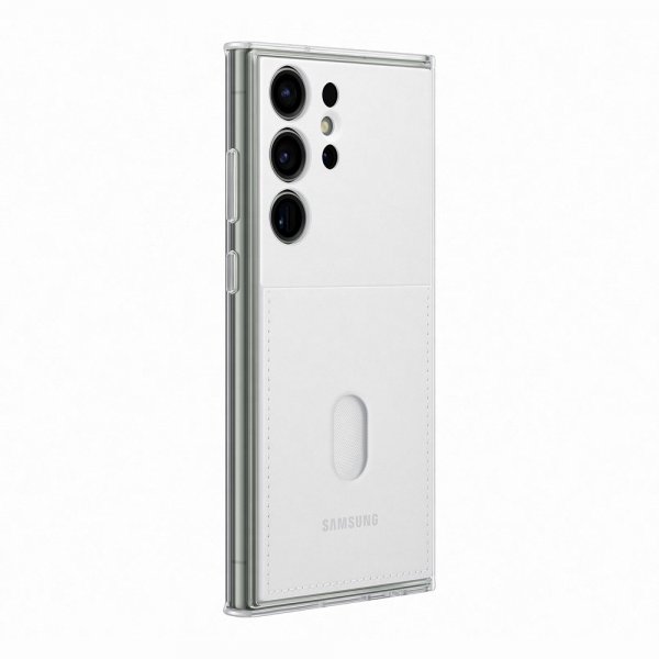 Samsung Alkuperäinen Galaxy S23 Ultra Kuori Frame Case Valkoinen