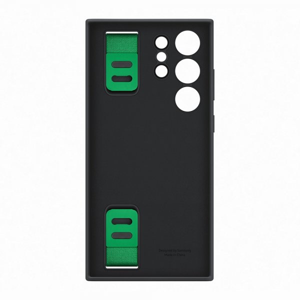 Samsung Original Galaxy S23 Ultra Silikoninen Grip Case Musta