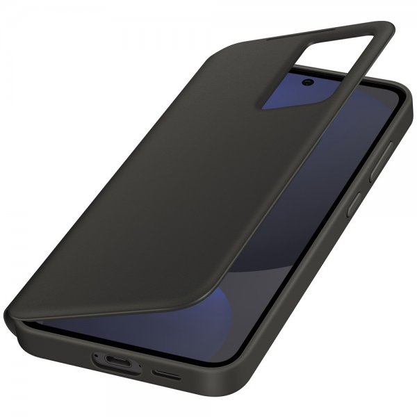 Samsung Alkuperäinen Galaxy S24 FE -suojakotelo Smart View Wallet Case Musta