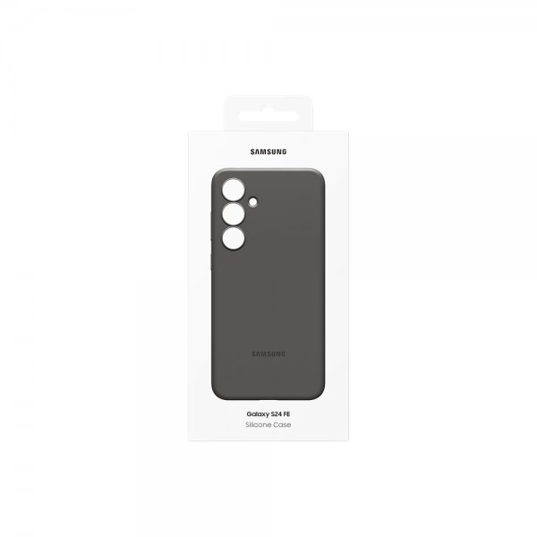 Samsung Alkuperäinen Galaxy S24 FE -kuori silikonikuori musta