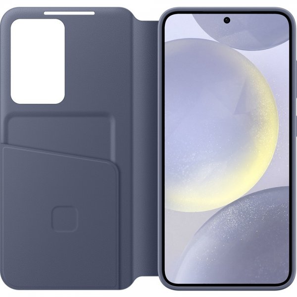 Samsung alkuperäinen Galaxy S24 Plus -kotelo, Smart View Wallet Case, violetti