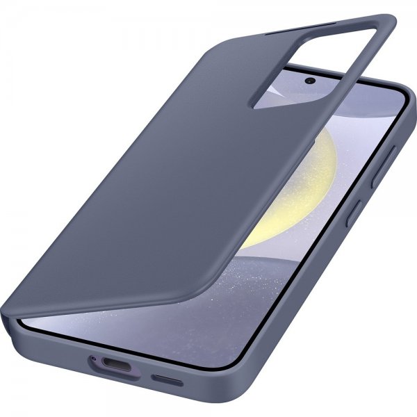 Samsung alkuperäinen Galaxy S24 Plus -kotelo, Smart View Wallet Case, violetti