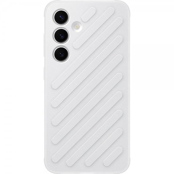 Samsung Alkuperäinen Galaxy S24 Suojakuori Shield Case Vaaleanharmaa