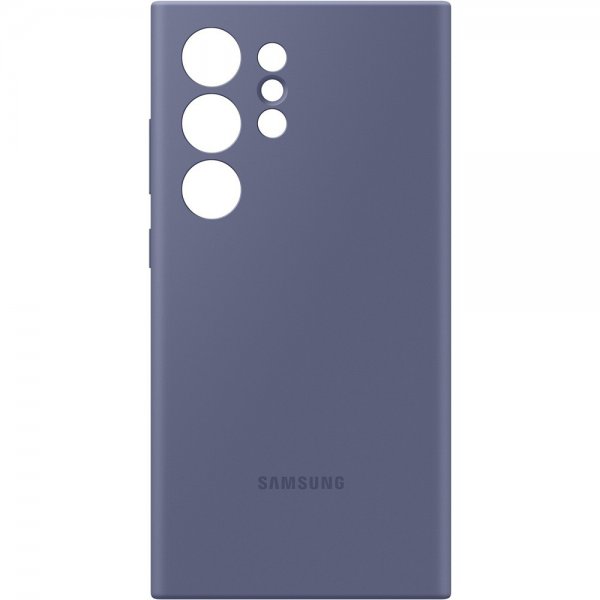 Samsung alkuperäinen Galaxy S24 Ultra suojakuori, silikonikuori, violetti