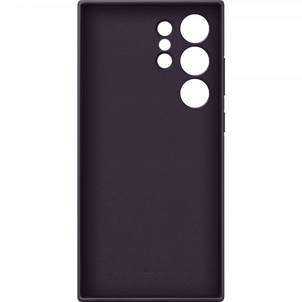 Samsung Galaxy S24 Ultra -kuori Vegaaninahkainen kotelo Tumma violetti