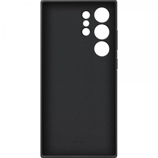 Samsung Original Galaxy S24 Ultra -kuori, vegaaninen nahkakotelo, musta