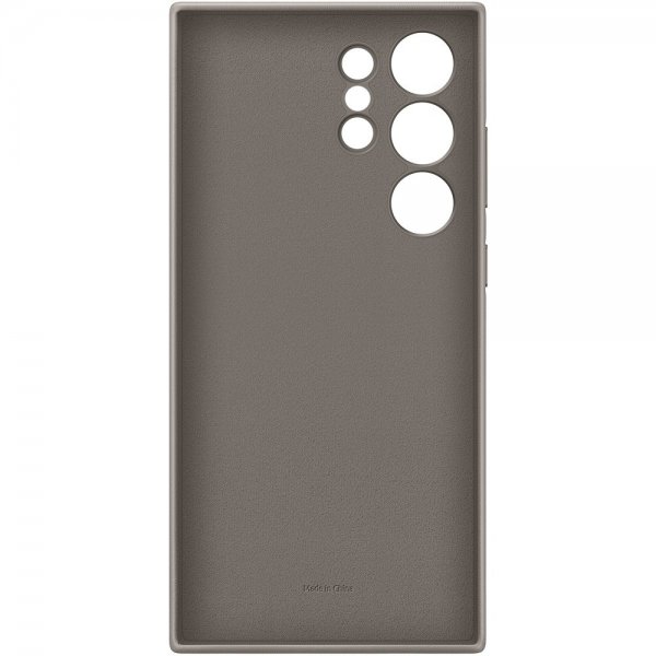 Samsung Alkuperäinen Galaxy S24 Ultra -kuori, vegaaninen nahkakotelo, taupe