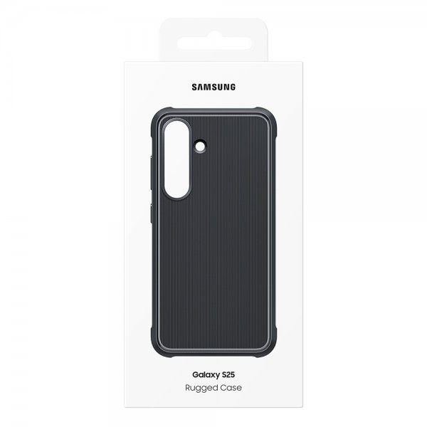 Samsung Original Galaxy S25 -suojakuori Rugged Case, musta