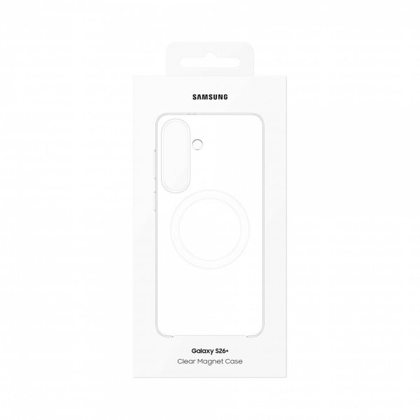 Samsung Alkuperäinen Galaxy S26 Plus Kuori Kirkas Magneettikuori Läpinäkyvä