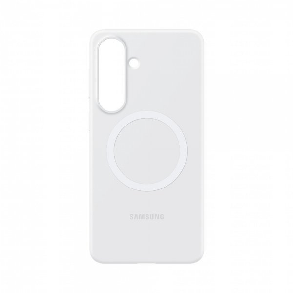 Samsung Original Galaxy S26 Plus -silikonikuori, jossa magneetti, valkoinen