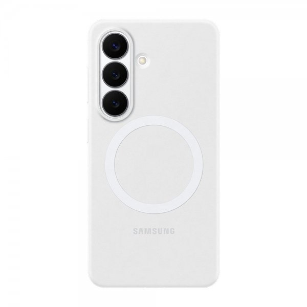 Samsung Original Galaxy S26 -silikonisuojakuori magneetilla, valkoinen