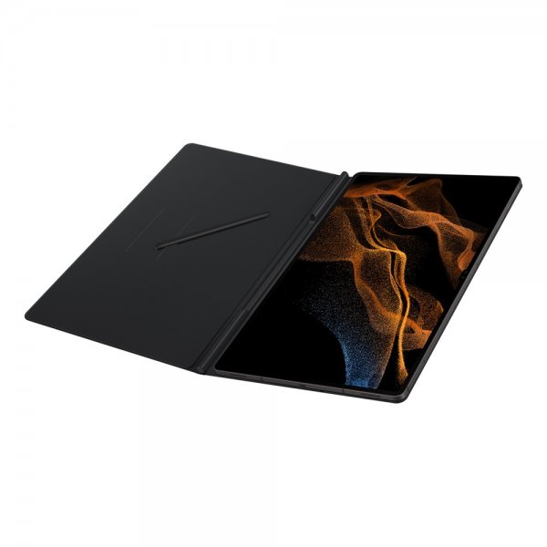 Samsung Alkuperäinen Galaxy Tab S8 Ultra Kotelo Kirjakansi Musta
