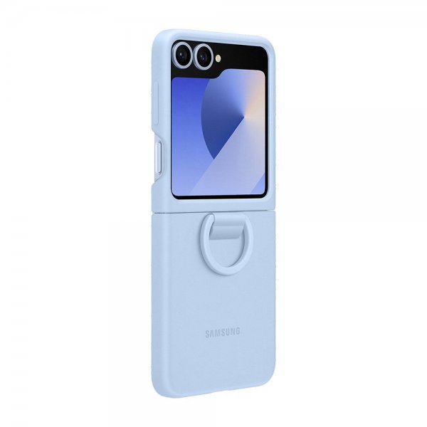 Samsung alkuperäinen Galaxy Z Flip 6/Flip 7 FE -kuori silikonikotelo sininen