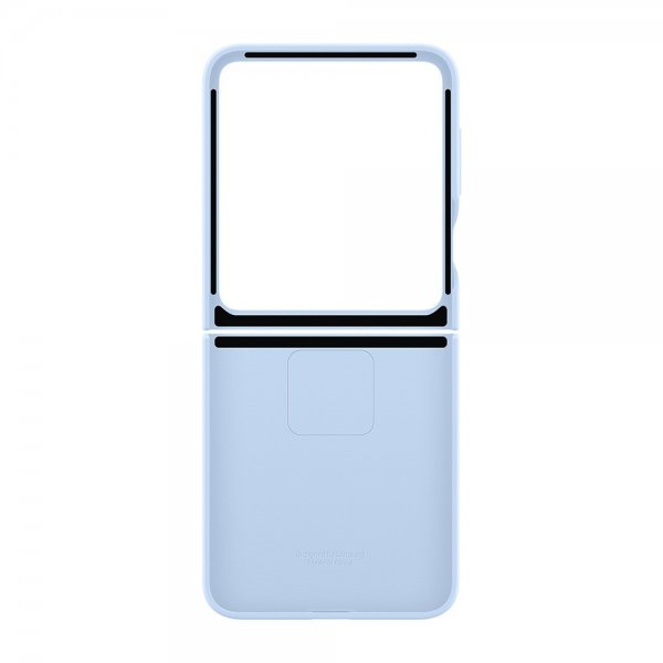Samsung alkuperäinen Galaxy Z Flip 6/Flip 7 FE -kuori silikonikotelo sininen