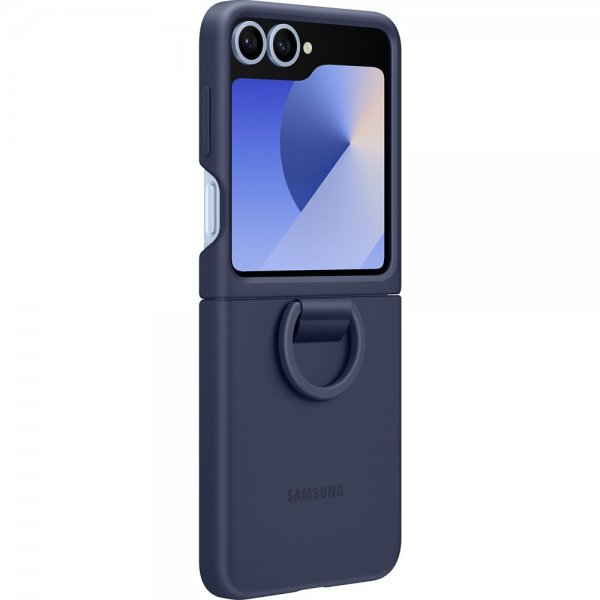 Samsung Original Galaxy Z Flip 6/Flip 7 FE silikonikuori, laivastonsininen
