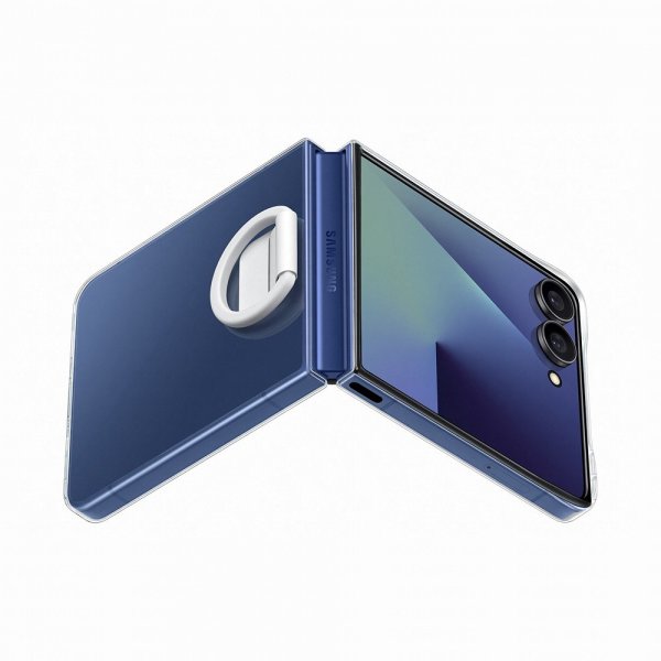Samsung Original Galaxy Z Flip 7 Kuori Sormuskotelo Kirkas Läpinäkyvä