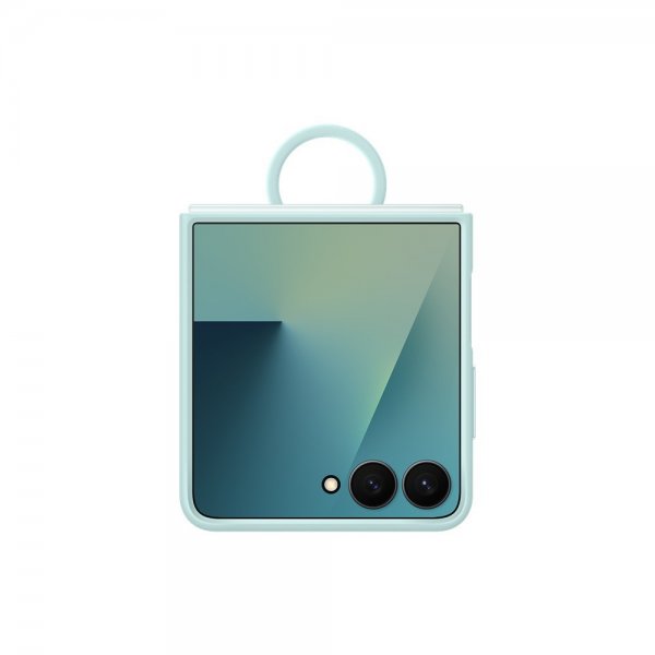 Samsung Original Galaxy Z Flip 7 Kuori Ring Case Silicone Mint