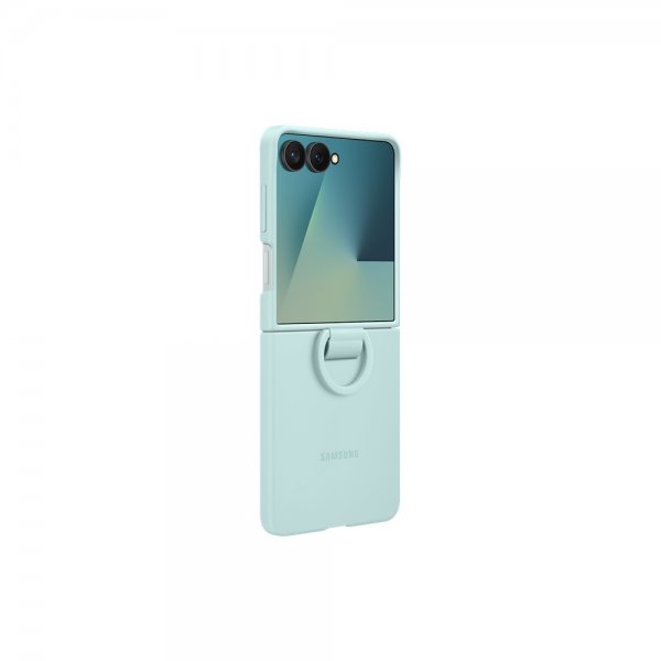 Samsung Original Galaxy Z Flip 7 Kuori Ring Case Silicone Mint