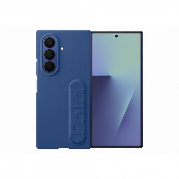 Samsung Original Galaxy Z Fold 7 Kuori Silikonikotelo Sininen
