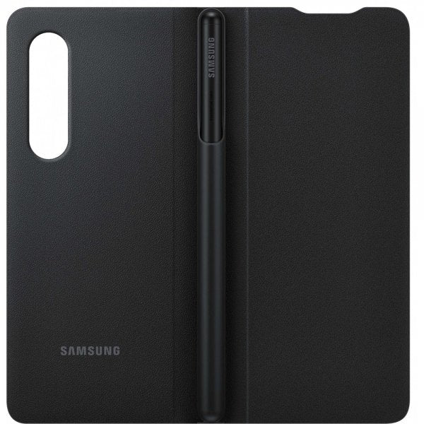 Samsung Original Galaxy Z Fold3 Flip Cover kynällä, musta