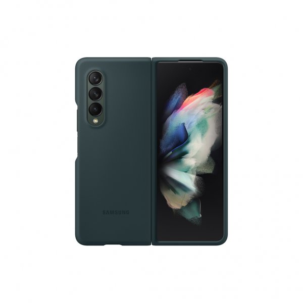 Samsung Original Galaxy Z Fold3 -silikonisuojakuori, vihreä