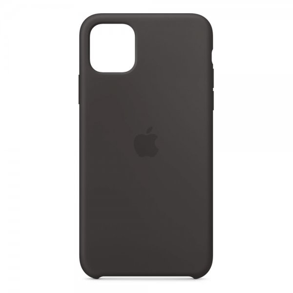 Apple alkuperäinen iPhone 11 Pro Max Silicone Case -silikonikuori, musta