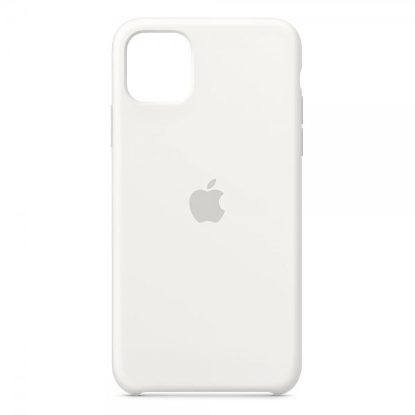 Apple Alkuperäinen iPhone 11 Pro Max Silikonikuori Valkoinen