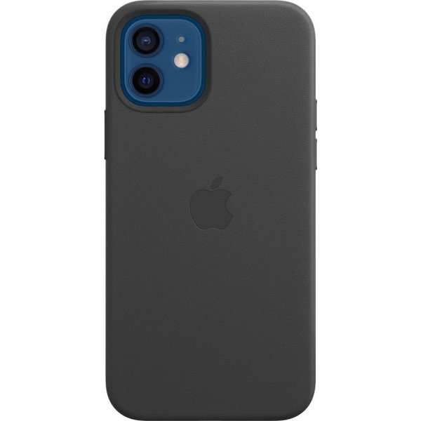 Alkuperäinen Applen iPhone 12/iPhone 12 Pro Nahkakuori MagSafe Musta
