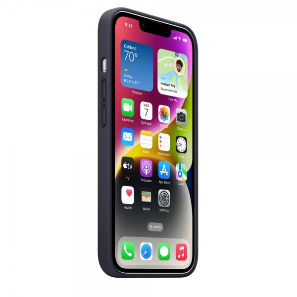 Apple Alkuperäinen iPhone 14 Plus Nahkakuori MagSafella, tummanvioletti