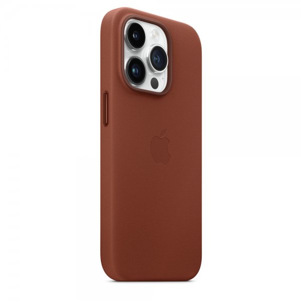 Apple Original iPhone 14 Pro -nahkakuori MagSafe Umbra