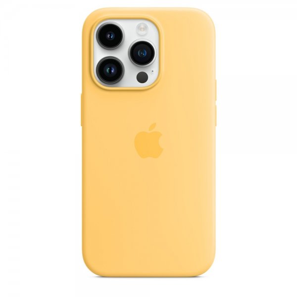 Apple Alkuperäinen iPhone 14 Pro -silikonisuojakuori MagSafella, Auringonkeltainen