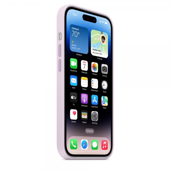 Apple Alkuperäinen iPhone 14 Pro Silikonikuori MagSafe Syreeninsininen