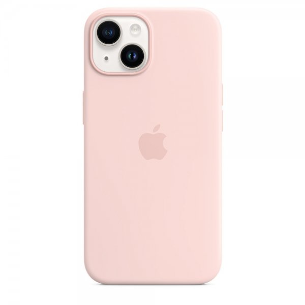 Apple Alkuperäinen iPhone 14 Silikonisuojakuori MagSafe Kriitinpinkki