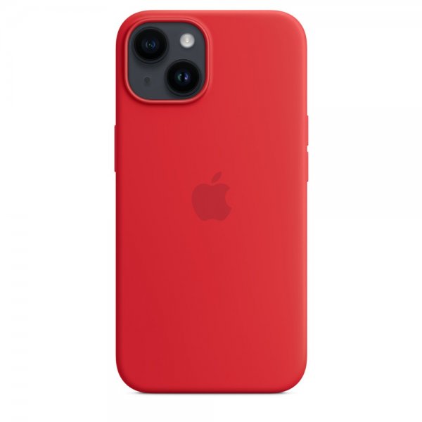 Apple Alkuperäinen iPhone 14 Silikonisuojakuori MagSafe (PRODUCT)RED