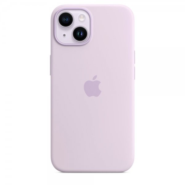 Apple Alkuperäinen iPhone 14 Silikonisuojakuori MagSafella, Liila