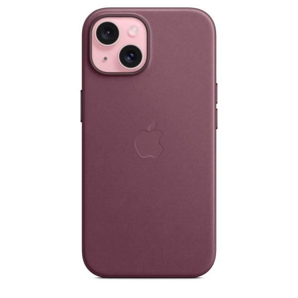 Apple Alkuperäinen iPhone 15 Kuori FineWoven MagSafe Mulperinpensas