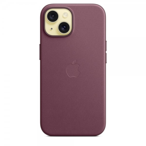 Apple Alkuperäinen iPhone 15 Kuori FineWoven MagSafe Mulperinpensas